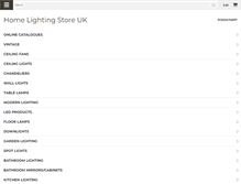 Tablet Screenshot of homelightingstoreuk.co.uk